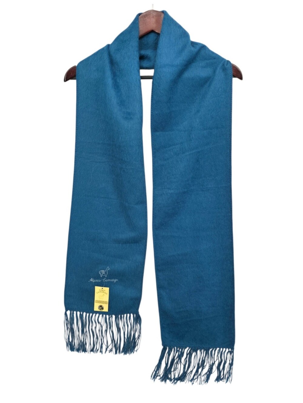 Alpaca Camargo Jewel Tone Blue Alpaca Blend Scarf NWT